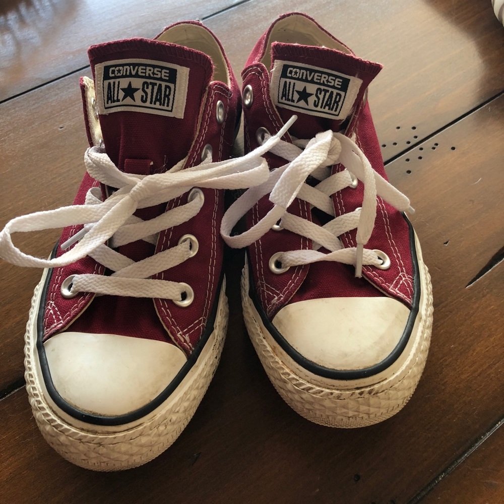 Maroon Converse